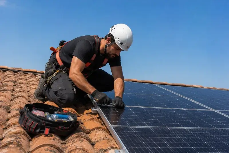 Maintenance et monitoring de panneaux solaires à la Trinité-Porhoët